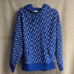 Champion Royal Blue All-Over Logo Hoodie